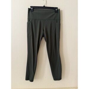 Athleta Salutation Stash Pocket II 7/8 Tight Green  Leggings SZ M